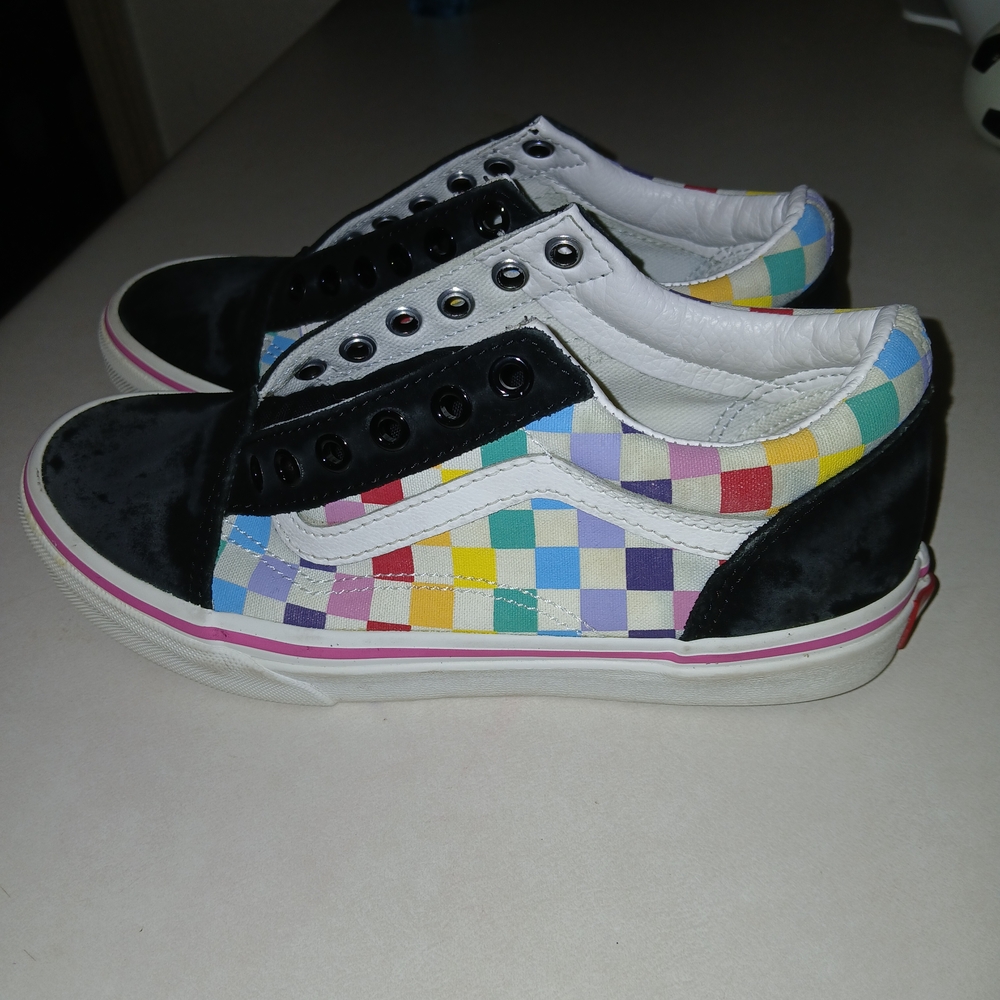 Vans Multicolor Checkered Kids Sneakers
